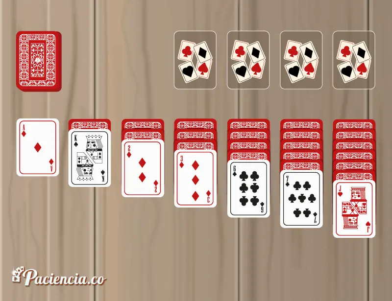 Etapa 6 começar a jogar gif de cartas