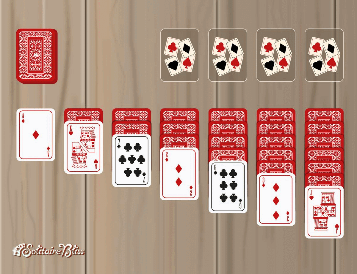 mova primeiro as cartas do tabuleiro