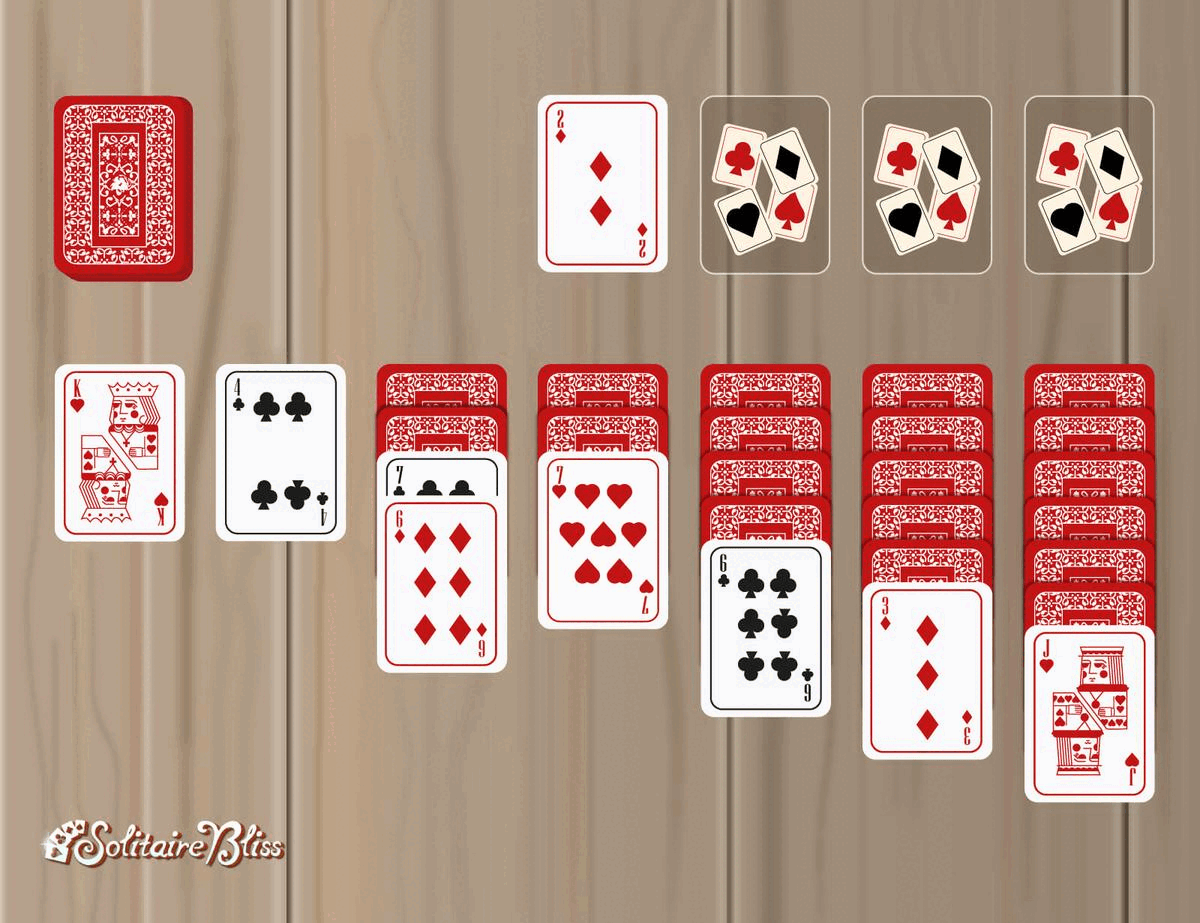 libere cartas viradas para baixo